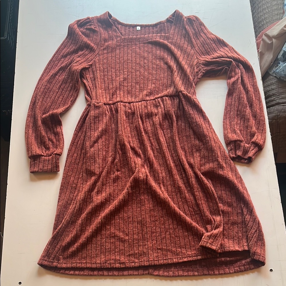 Women’s Cozy Rust Dress